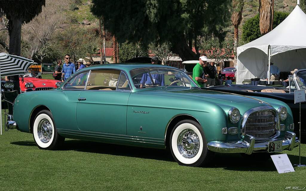 1954 Chrysler Ghia GS-1 green at the Palm Springs Desert Classic Concours d'Elegance